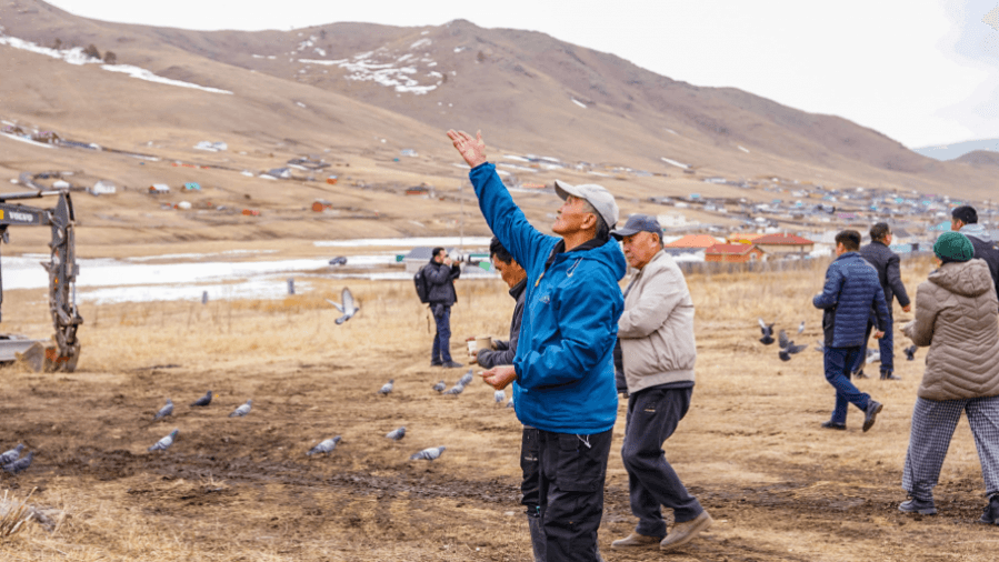Бумбатын булгийн ус хуримтлуулах хөв цөөрөм байгуулах ажлын шав тавих ёслол боллоо